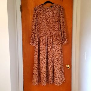 Ann Taylor Brown Cheetah Print Dress